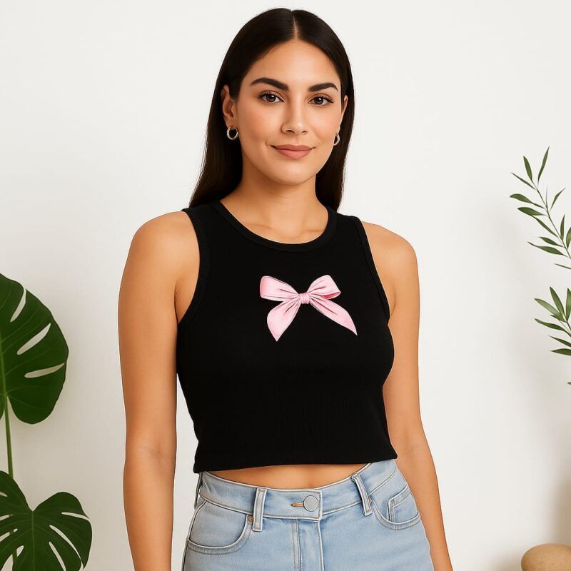 Bow Charm Crop Top MyDiono 1
