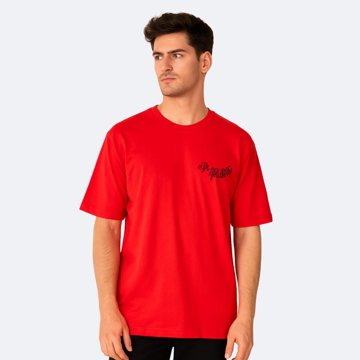 Men's Drop Shoulder Tshirt (Both side print) - Image 3