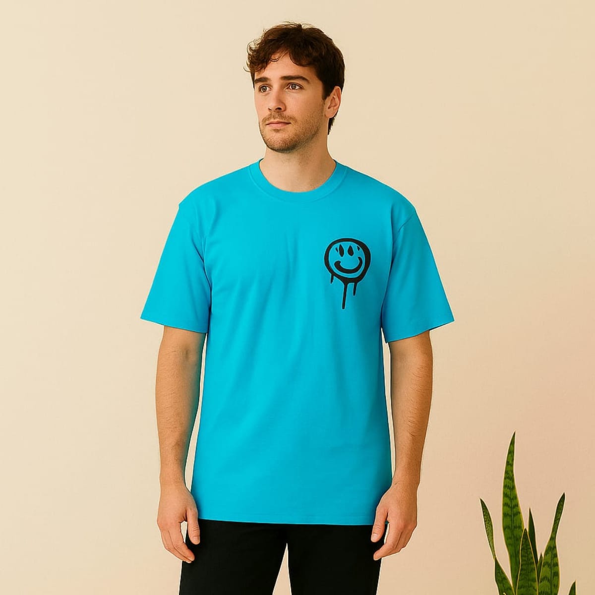 Men's Drop Shoulder Tshirt (Both side print) - Image 4