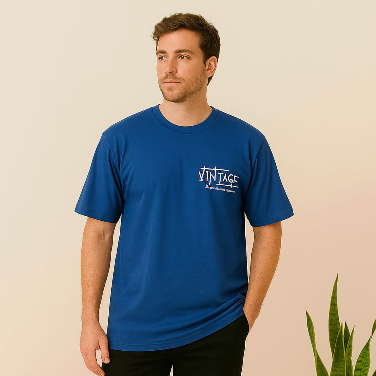 Men's Drop Shoulder tshirt (Both side print) MyDiono