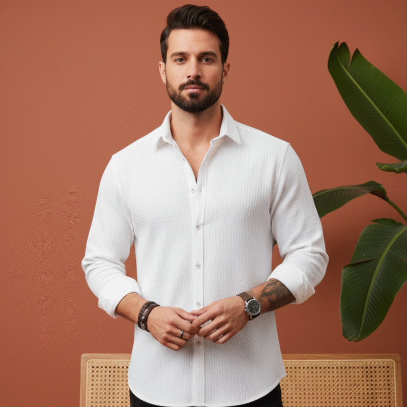 Men Solid Casual Shirt MyDiono 3